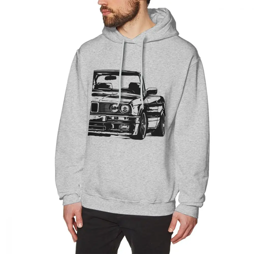 

Retro E30 Car Hoodies For Male Popular Style Round Collar Long Sleeve