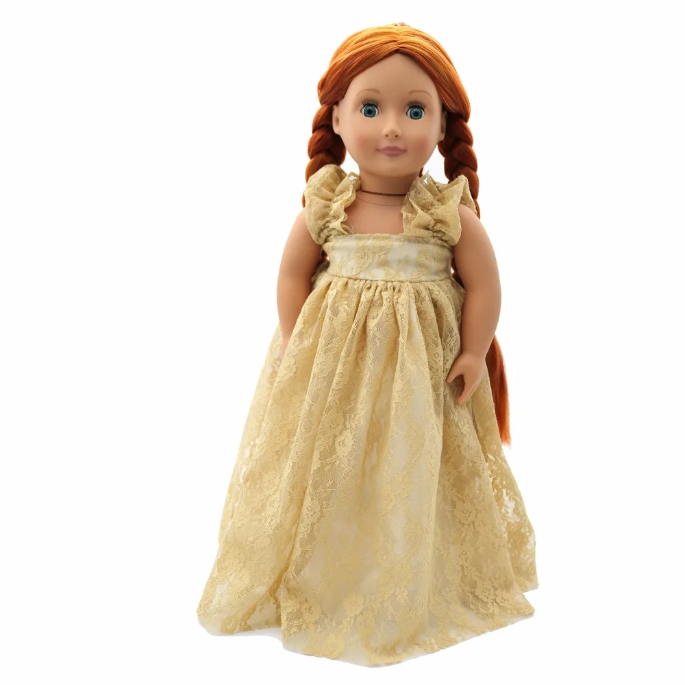 Новый летний American Girl Doll Одежда куклы Интимные аксессуары слинг Кружево платье