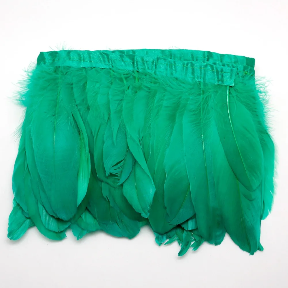 Разноцветные Ленты Из гусиных перьев 2 м/лот крашеные ленты из 15-20 см с кисточками