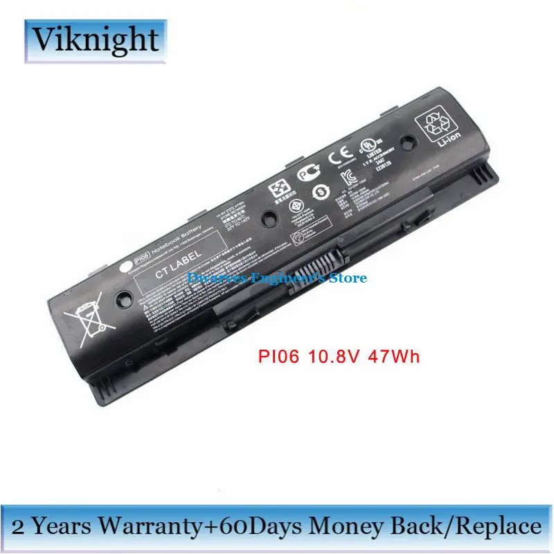 Оригинальный аккумулятор PI06 PI09 для ноутбука HP Pavilion 15 17 Envy 710416 001 709988 421 10 8 В 4200 мА/ч