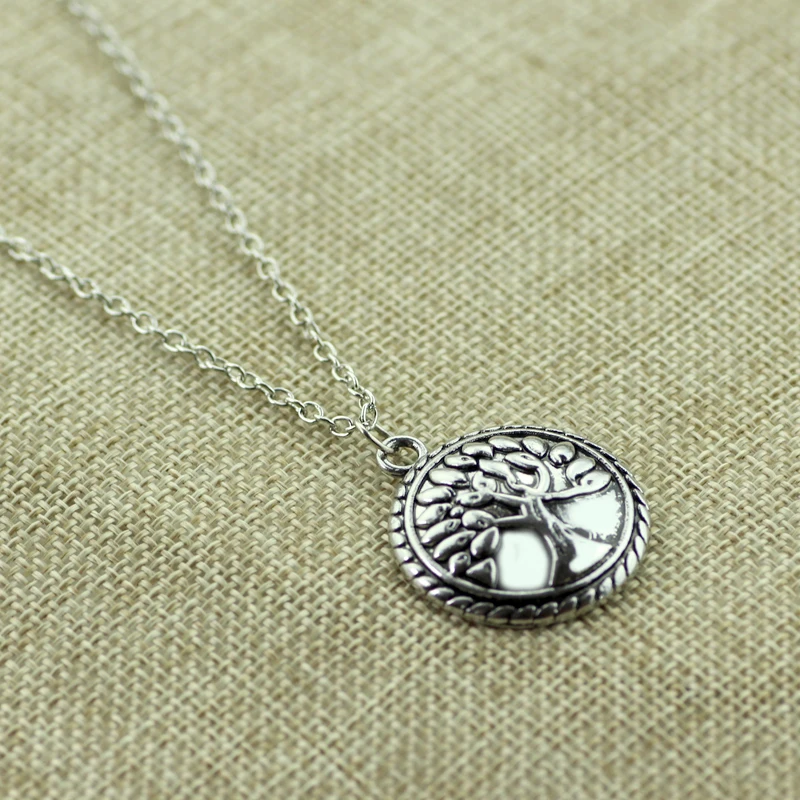 Новый Древо жизни кулон Цепочки и ожерелья Винтаж бронзовый живопись Для мужчин