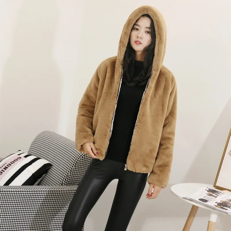 Новинка 2018 женское теплое пальто из искусственного меха норки модное стильное на