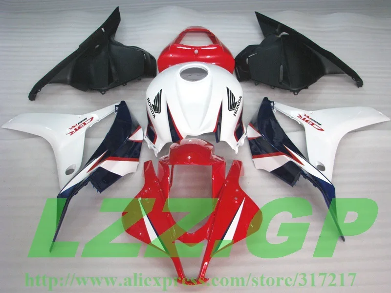 

100%Fit red white black injection Fairing kits for Painted CBR600RR F5 09 10 CBR600 RR 2009 2010 CBR 600RR 09 10 #EX3 fairin LZZ