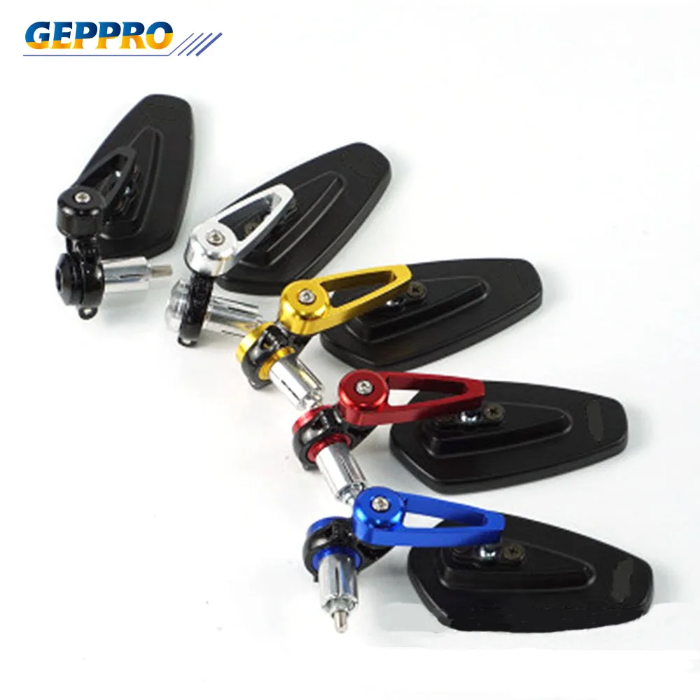 

1 Pair Folding 7/8" 22mm Universal Motorcycle Aluminum Rearview Mirrors Handle Bar End For yamaha For Honda