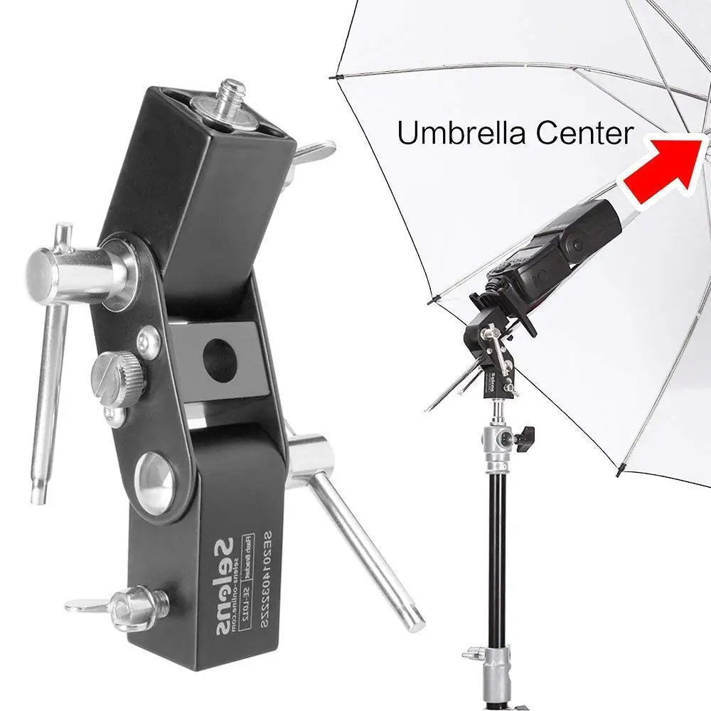 

Selens SE-L012 Flash Shoe bracket Speedlite Umbrella Holder Light Stand screw mount L Bracket Fotografie Accessoires