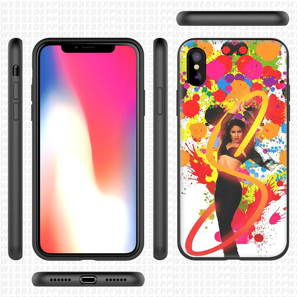 ВЕББЕДЕПП Силиконовый чехол Selena Quintanilla для iPhone 11 Pro Xr Xs Max X или 10 8 7 6 6S Plus 5 5S SE включительно.
