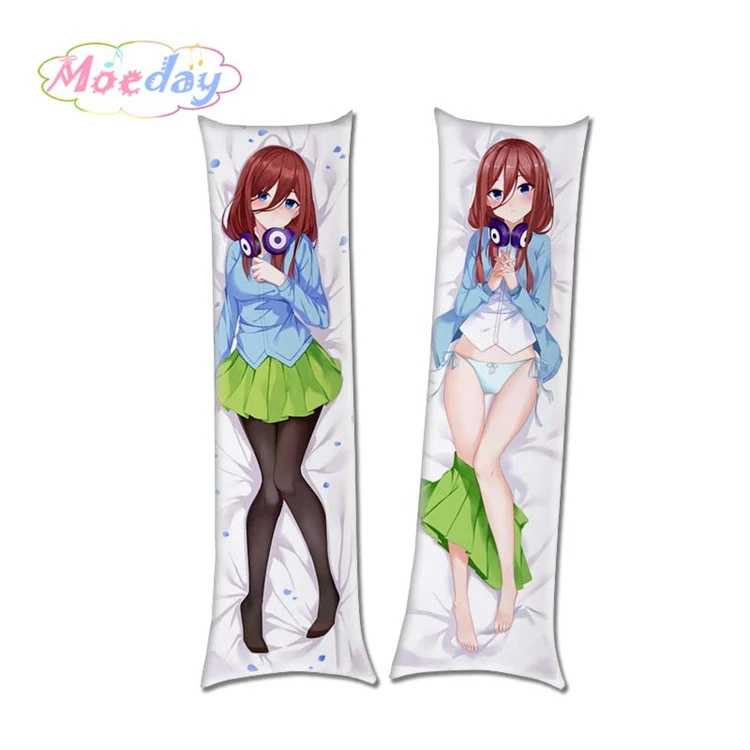 Цвет: желтый The Quintessential Quintuplets Anime Characters Nakano Miku Nino Itsuki Sister Dakimakura Pillow Covers - Цвет: Цвет: желтый