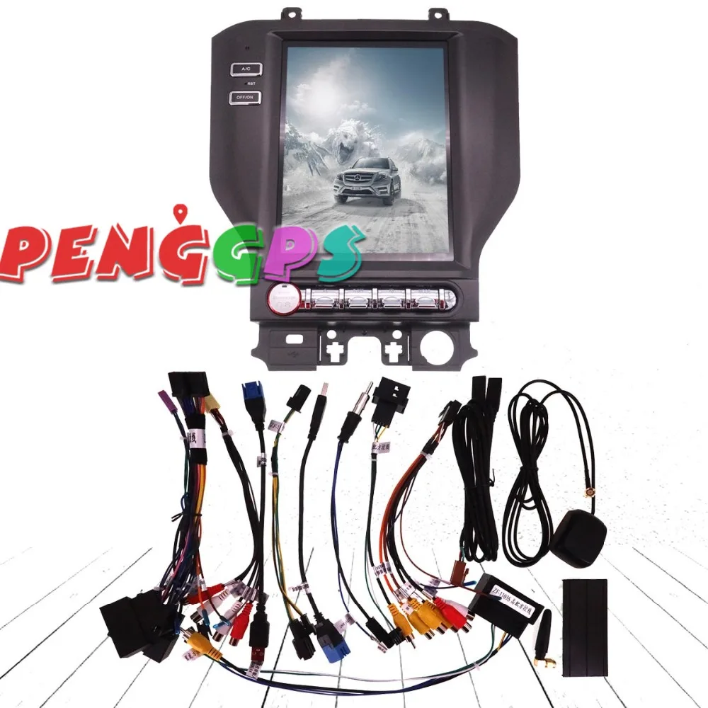 Tesla стиль новейший Android автомобильный комплект с gps навигатором для Ford Mustang 2015 2016