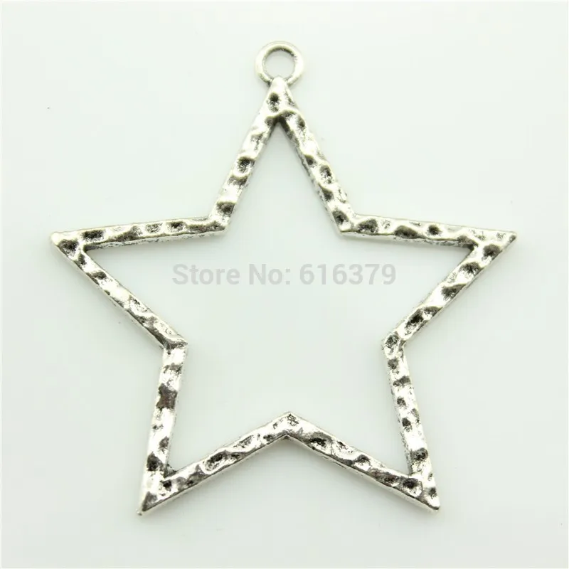 

free shipping 20pcs antique tibetan silver big star charm pendants 37*35mm diy jewelry accessories