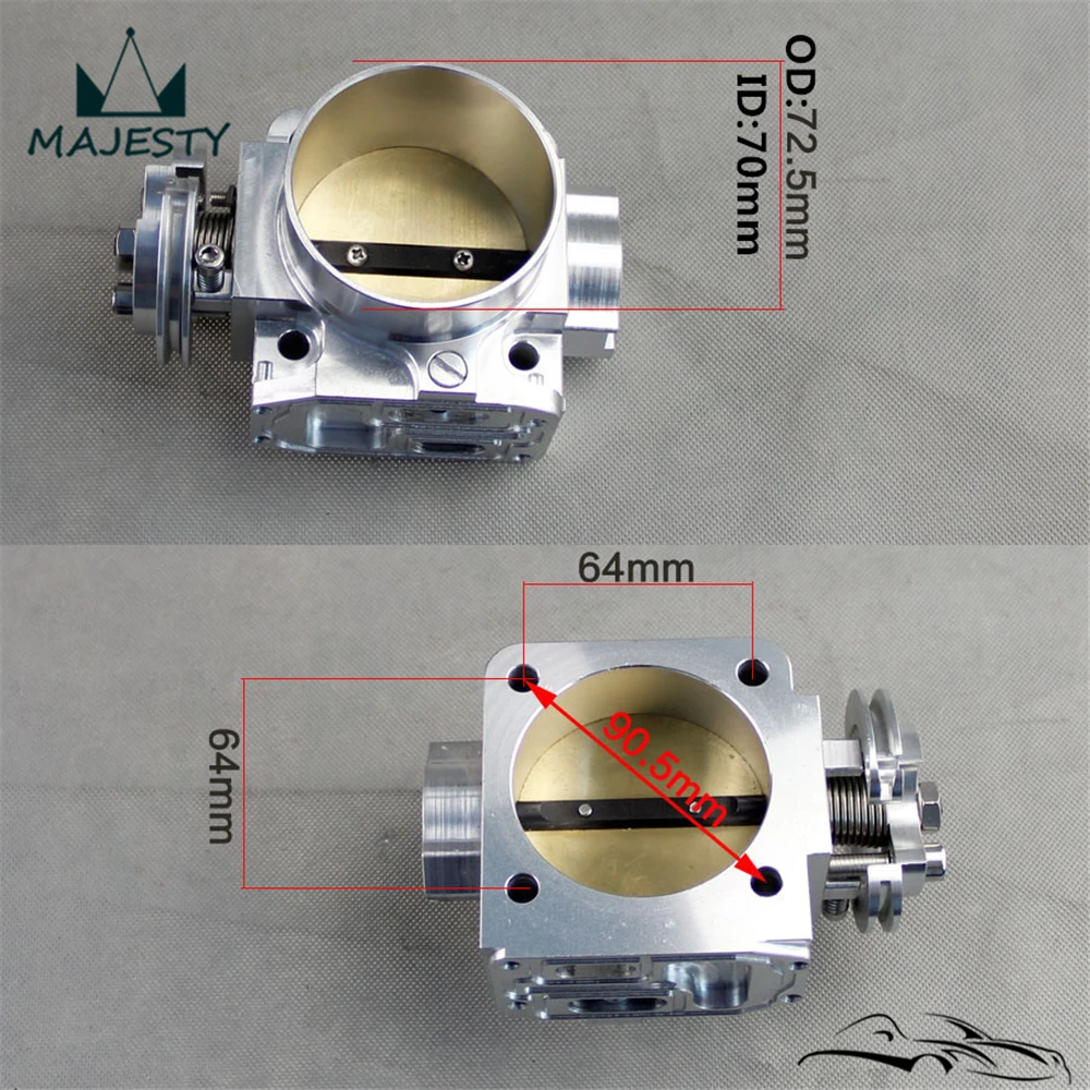 70 мм дроссельная заслонка для M ** Lancer EVO 4 5 6 ECLIPSE DSM 4G63 ENGINEERING|70mm throttle body|throttle bodythrottle