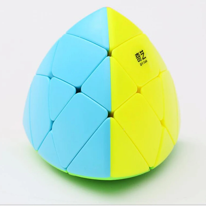 D-FantiX Qiyi MoFangGe кубик рубика Mastermorphix 3x3 куб Stickerless Пирамида извилистая магический Puzzle