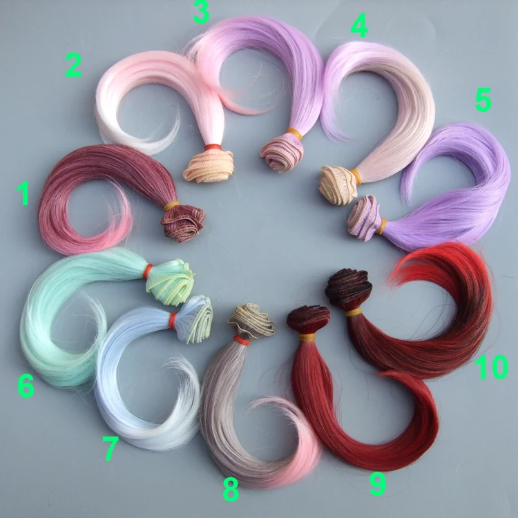 15 см высококачественные высокотемпературные кукольные волосы 1/3 1/4 1/6 BJD SD |