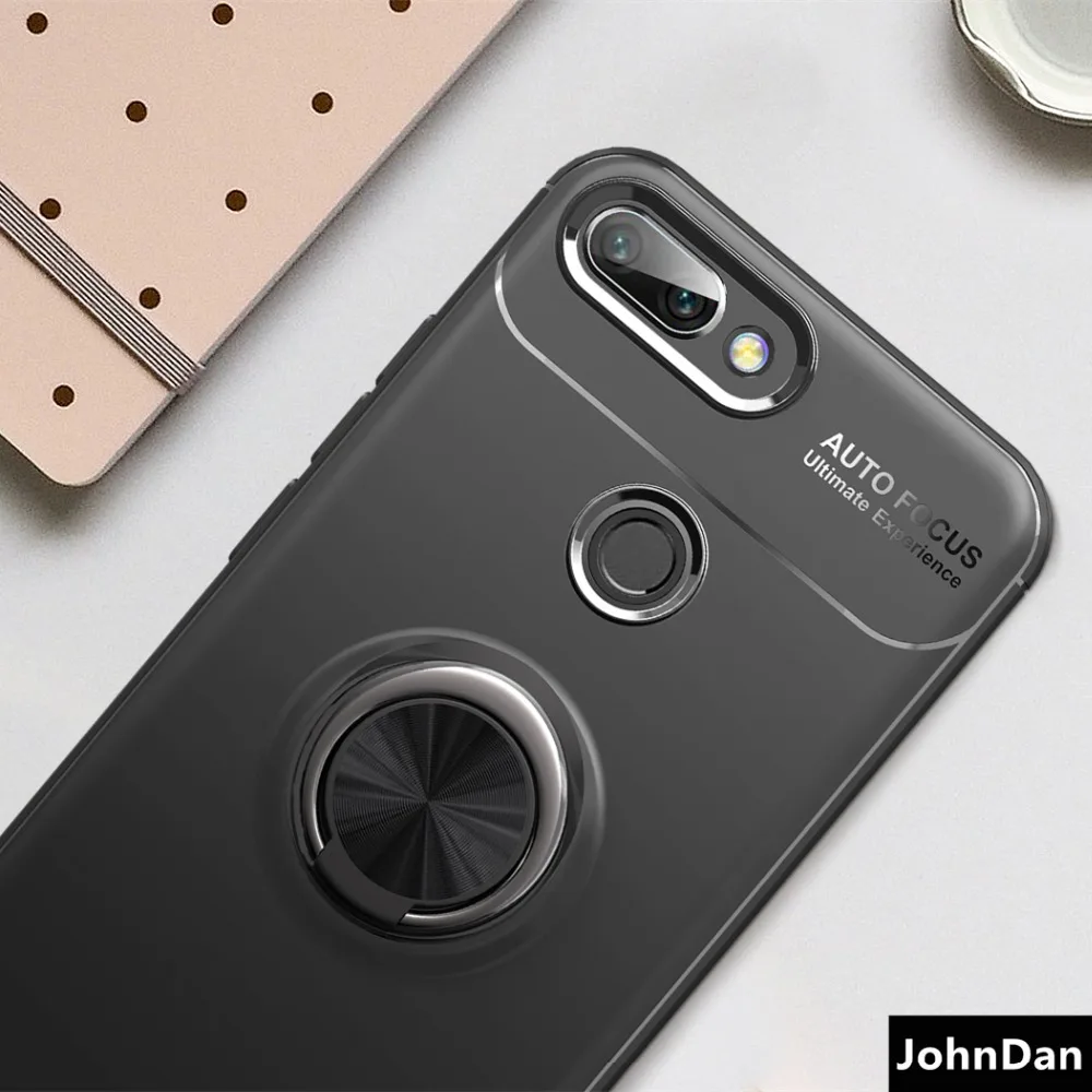 Металлическая магнитная автомобильная подставка с кольцом-держателем JohnDan для