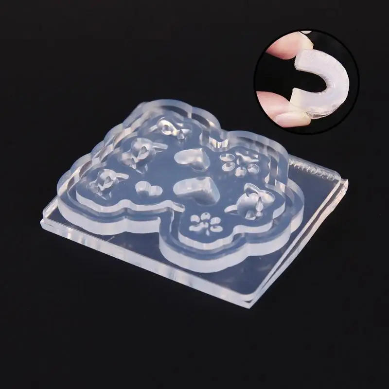 3D DIY акриловый трафарет для маникюра украшение для ногтей эпоксидный маникюрный шаблон дизайн силиконовый лак УФ гель для наклеек Украшения
