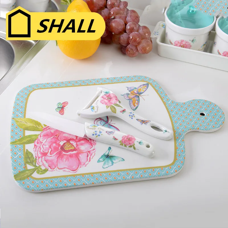 Должны двойной Применение 3 шт./компл. меламина плаху Керамика лезвие Ножи