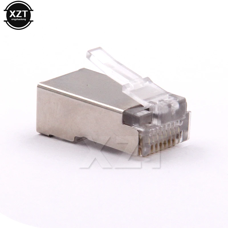 Соединители rj45 позолоченные клеммы экран cat6 50 шт.|terminator 5|terminal connectorterminals network |