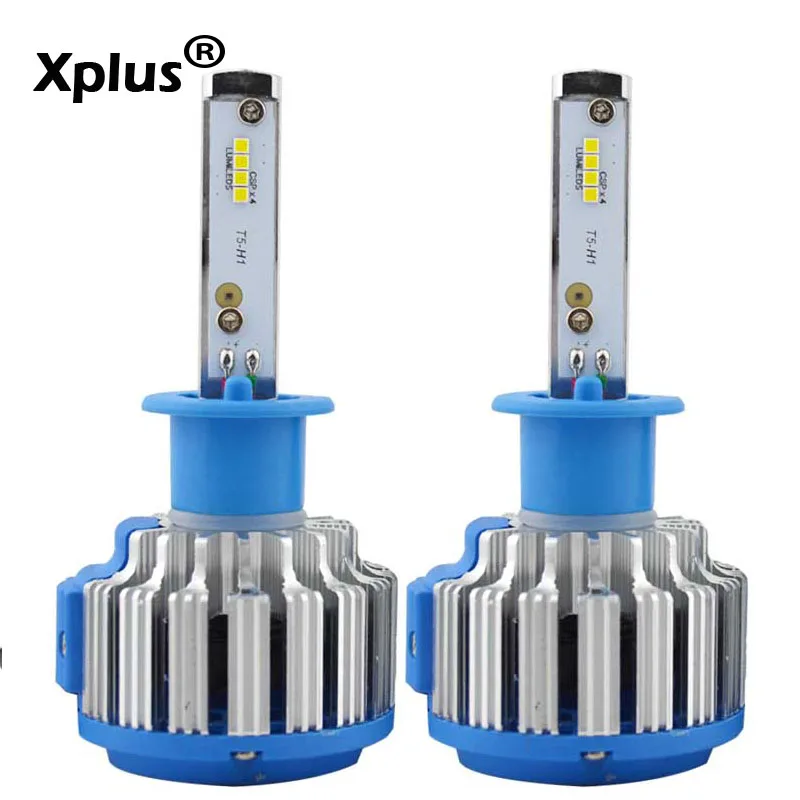 Xplus 40 вт * 2 80 светодиодный H1 H3 H4 H7 H11 автомобилей головной светильник комплект