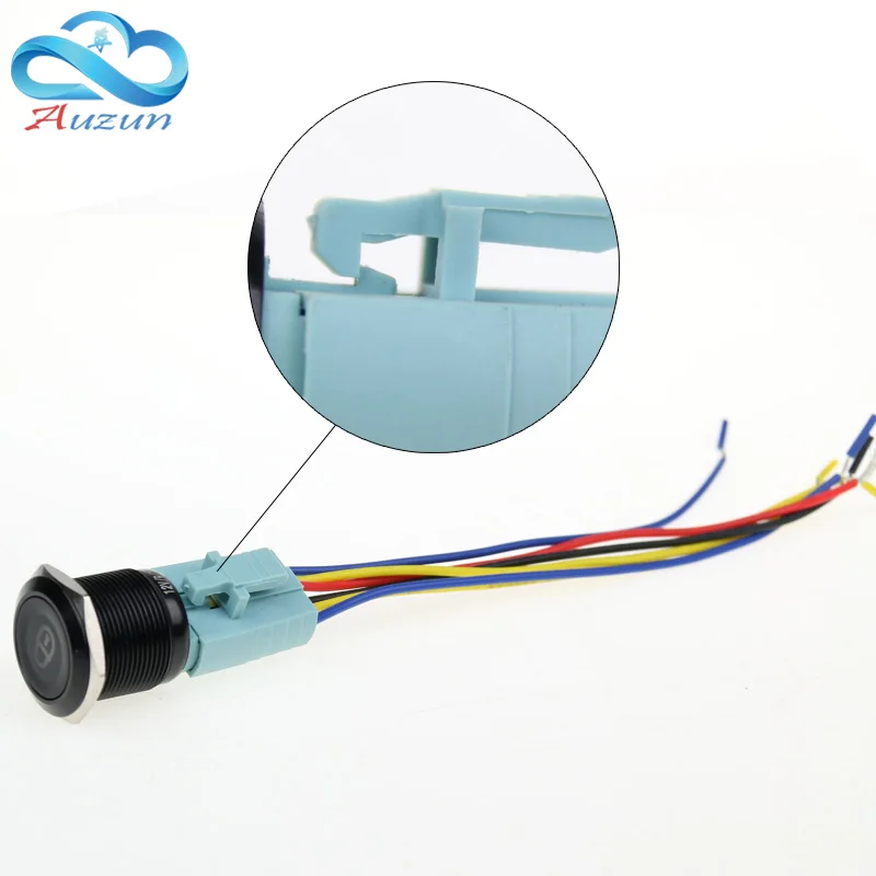 Фото 16/19/22mm metal button switch socket base button switch special base line length 150mm №5