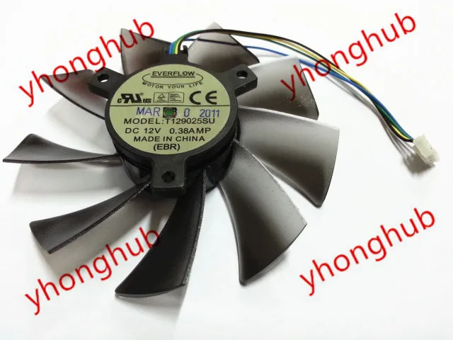 EVERFLOW T129025SU DC 12V 0.38A Диаметр: 93 мм шаг: Сервер вентилятор охлаждения|round fan|server fanfan server