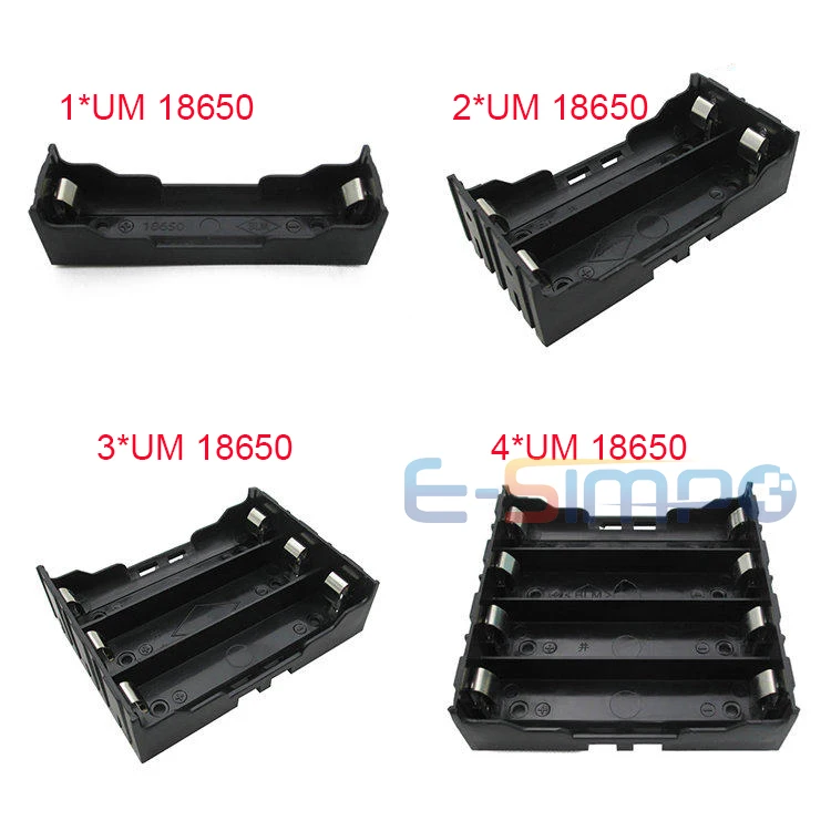 1 шт. держатель аккумулятора 18650 для литиевых батарей 1X18650 2x18650 3x18650 4x18650 li ion с