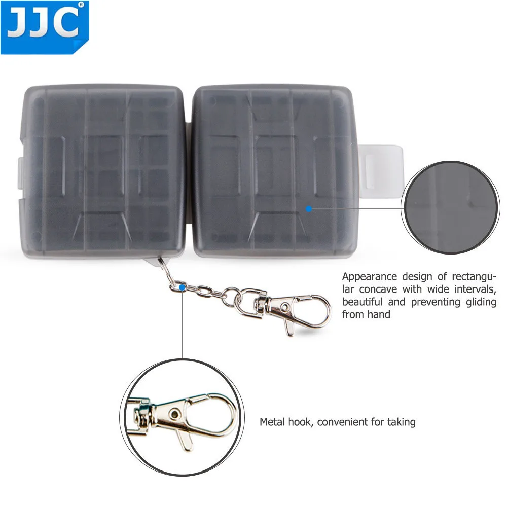 JJC SD CF TF SIM Nano Card Water-Resistant Camera Memory Storage Case Compact Tough Box | Электроника