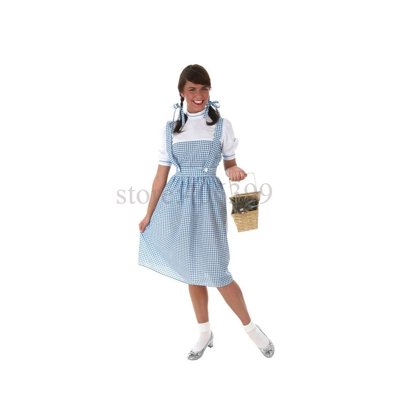 Ирек Горячие Dorothy одежда костюм на Хэллоуин для взрослых и детей Карнавальный
