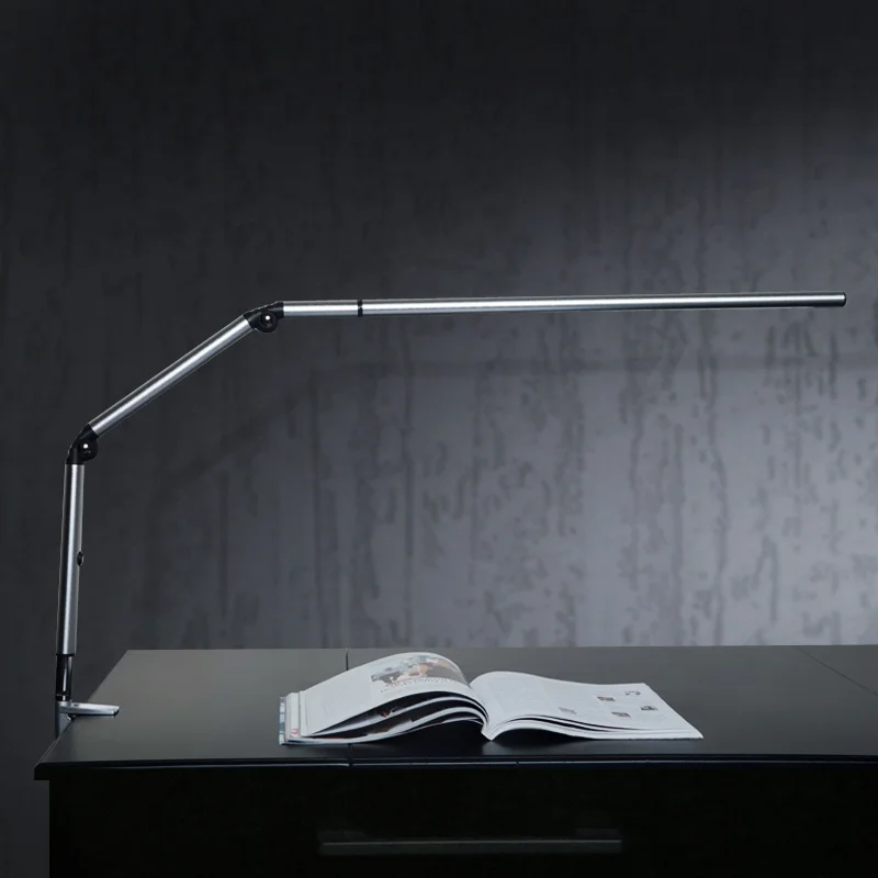 구매 독일어 디자이너 클립 테이블 램프 합금 스트레치 암 작업 램프 접이식 칩 Led 책상 램프, 침실 침대 머리맡 공부 리딩 램프