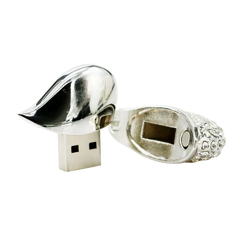 Флеш накопитель Usb 2 0 в виде сердца с кристаллами 4/8/16/32 ГБ|memory stick|2.0 usb flash driveu disk |