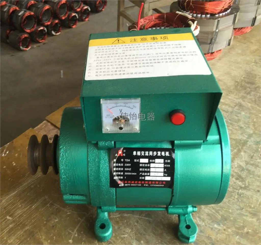 220v высокомощный небольшой генератор 3000W однофазный бесщеточный синхронный генератор частоты 50 Гц