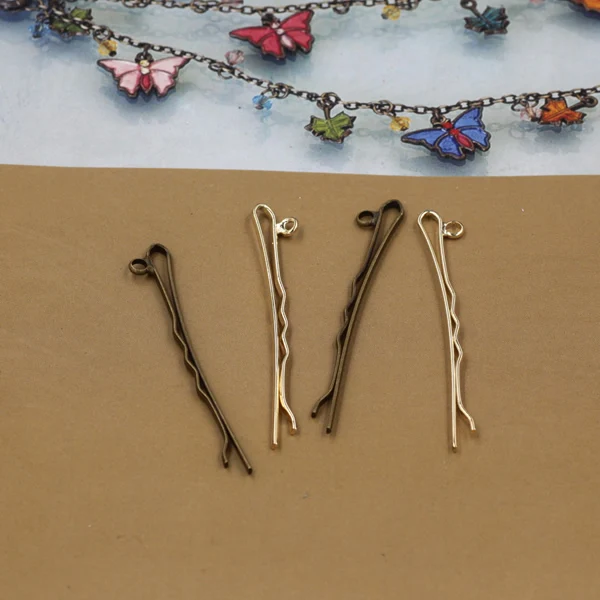 Alloy with Antique Bronze/Gold/Silver/Black Colors Barrettes Hair Bobby Pin ZAKKA Vintage Simple Hairpin clips | Украшения и
