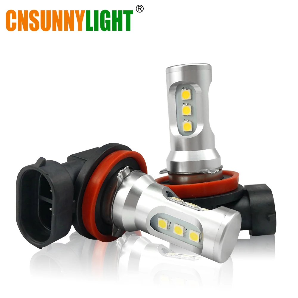 CNSUNNYLIGHT H11 H8 H16 светодиодные Автомобильные противотуманные лампы HB3/9005 9006/HB4 5202 PY24W