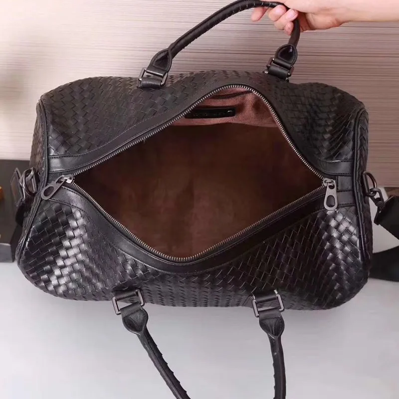 Kaisiludi leather woven men's bag handbag travel women's single shoulder slant cross-pack large capacity shopping | Багаж и сумки