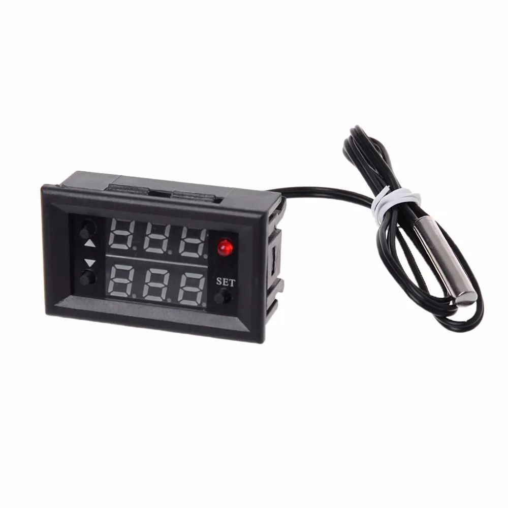 W2810 DC 12V 20A цифровой термостат контроллер температуры Красный дисплей с
