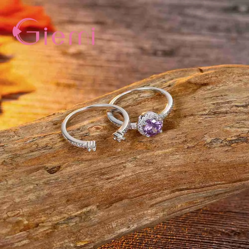 Кольцо с фианитом 2 кольца | Украшения и аксессуары