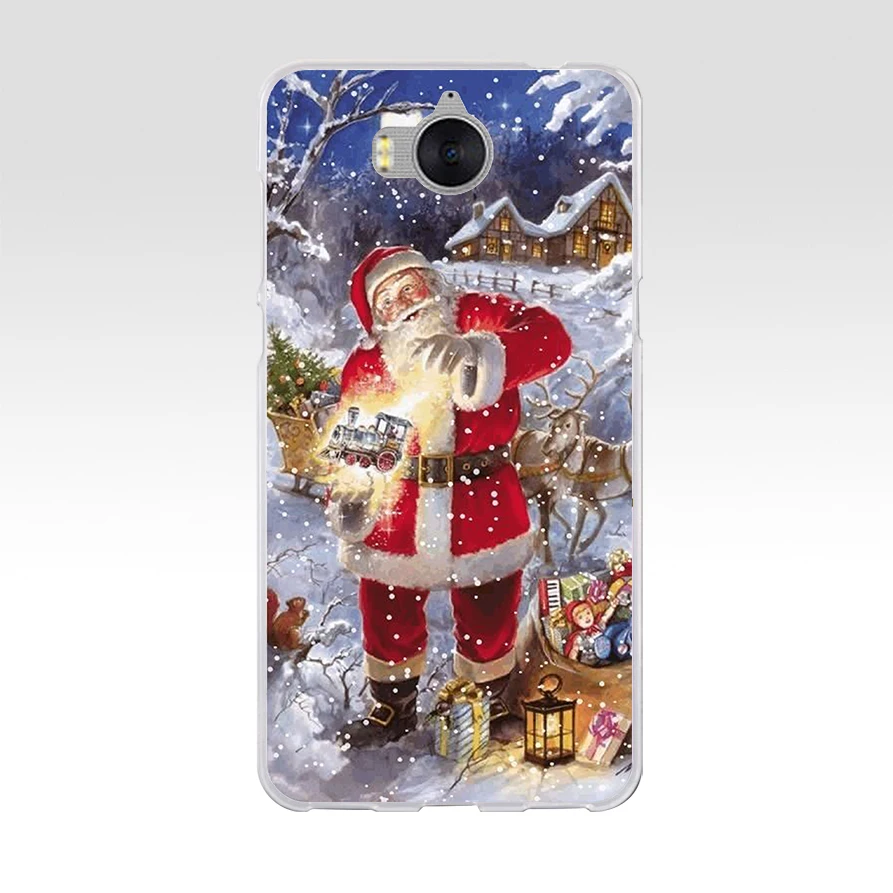 47 г happy год merry Christmas Tree хлопья снега Мягкий ТПУ силиконовый чехол для huawei nova 2i y6 ii