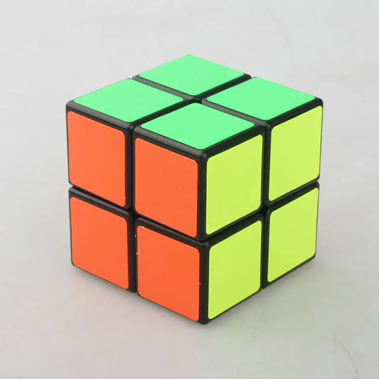Кубик 2*2*2 Классическая волшебная игрушка ПВХ наклейка блок головоломка