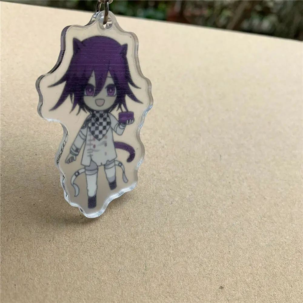 Danganronpa V3 Ouma Kokichi Saihara Shuuichi брелок на ремешке для ключей Kitty официальный|Реквизит