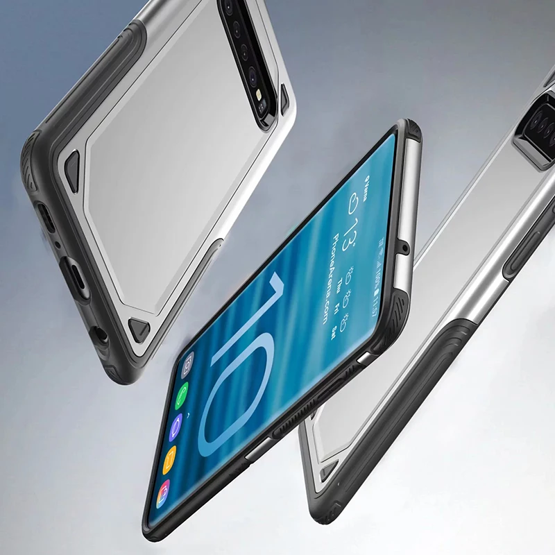 Противоударный чехол для Samsung Galaxy S7 edge S8 S9 S10 S10e Plus Note 8 9 Armor Hybrid TPU PC жесткий