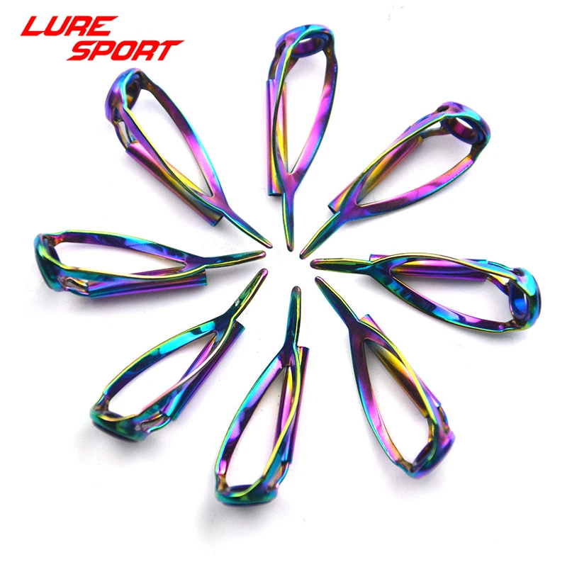 LureSport 5 шт. верхняя направляющая железная Удочка с синим кольцом ремонт удочки
