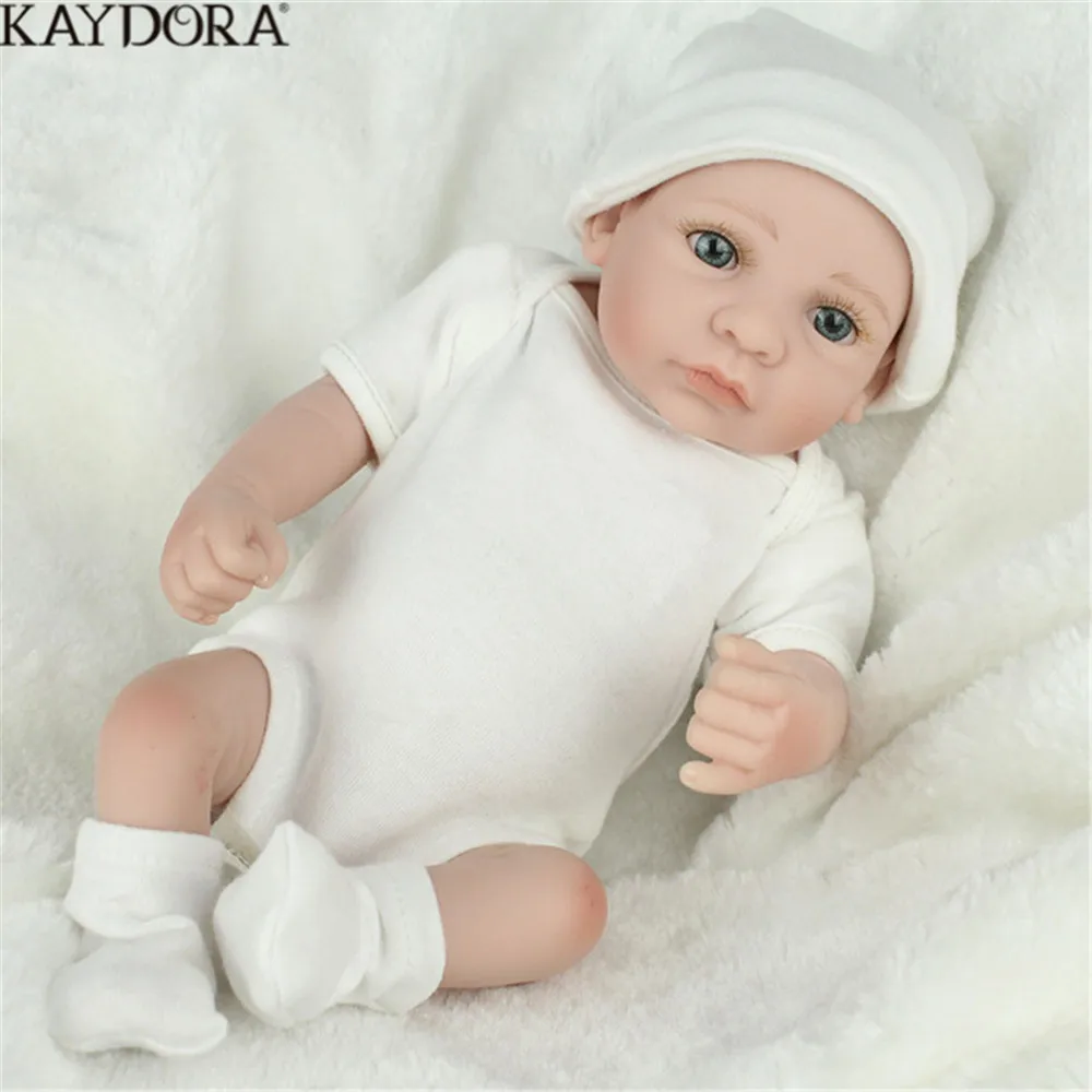KAYDORA 10 дюймов 28 см Силиконовые Детские куклы Reborn White Lovely Mini Diy Прорезыватели оптом