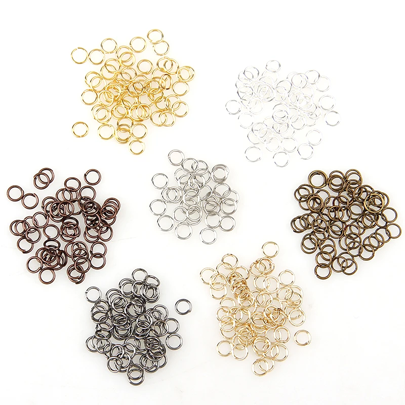Металлические Открытые колечки для поделок 3/4/5/6/7/8/10 мм|jump rings|open jump ringsnecklace diy |