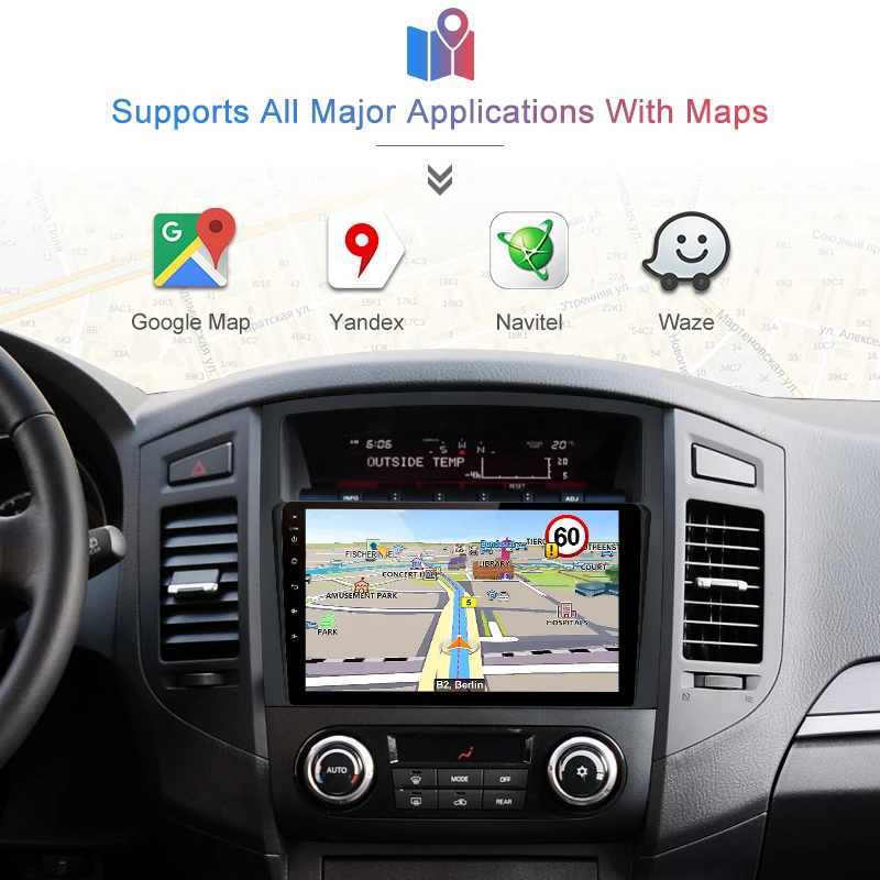 Junsun 2G + 32G Android 8 1 4G Автомобильный радио мультимедиа плеер для Mitsubishi Pajero 4 2006 2014