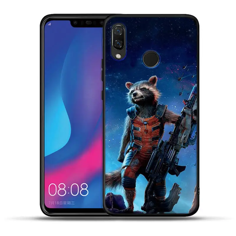 H1228 Чехол Marvel звездное небо для huawei Honor 20 Pro 10 9 9i 8 Lite 8X 8C 7A 7X V20 View 20 Черный силиконовый чехол Grrot Captain Coque - Цвет: H1228