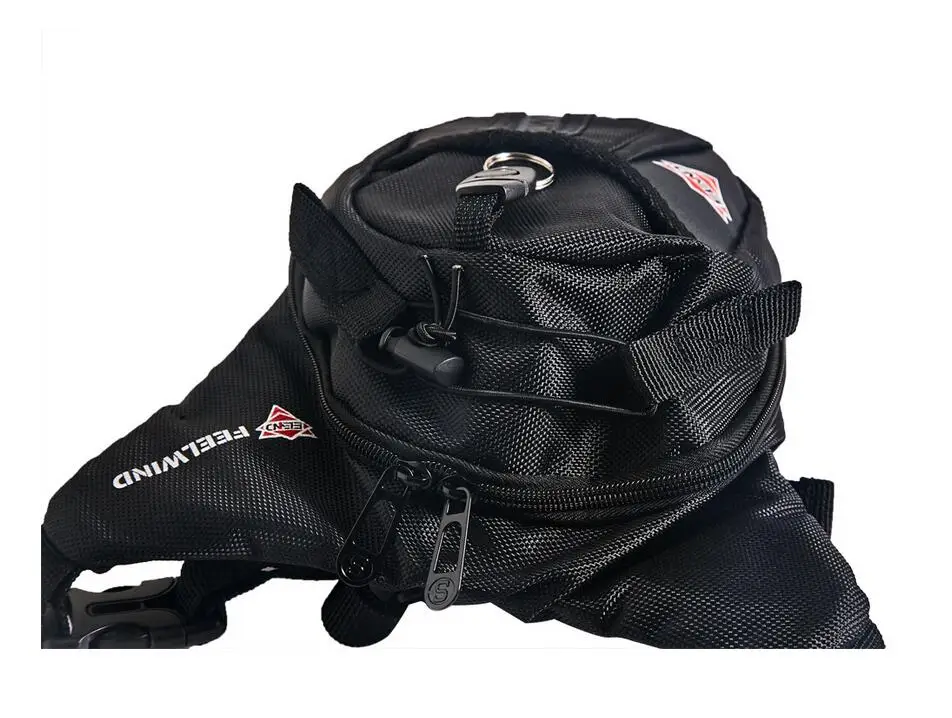 Поясная сумка с откидной ногой для мотоцикла велосипеда поясная черного цвета |