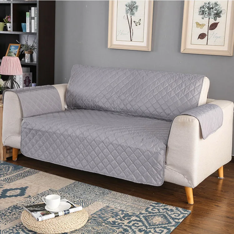 Light Grey Диван-накидка на кресло Пледы для домашних животных собак детский коврик протектор мебели Водонепроницаемый Реверсивный съемный подлокотник чехлов 1/2/3 сиденье - Цвет: Light Grey