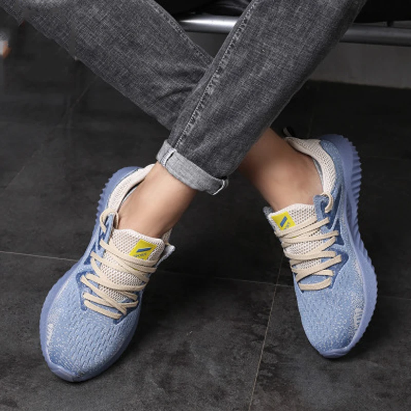 Light Meat Bottom Tendon Safety Shoes Men Deodorant Dreathable Steel Toe Cap anti-perforation Women's Soft Bottom Work Shoes