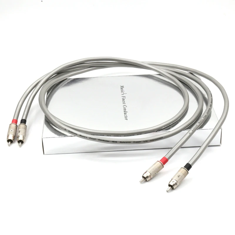Hi Fi аудио Примечание ссылка ISIS rca линейный кабель посеребренный 99.9999% RCA
