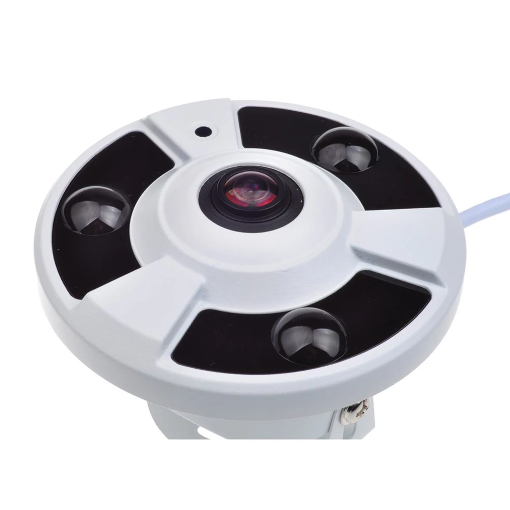 New 2.0MP 360 Degree 1.44mm Fixed Lens FishEye IP Camera Panoramic CCTV AHD Color IR Dome | Безопасность и защита