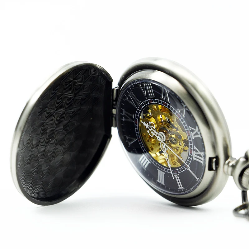 High Quality Switzerland Red Cross Hollow Hand Wind Mechanical Pocket Watch Classic Men Women Pocket Watch for Birthday Gift