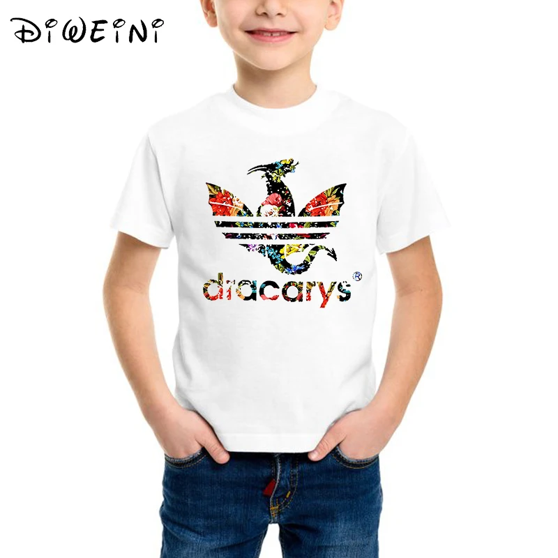 Dracarys/футболка для маленьких мальчиков коллекция 2019 года детская одежда Игра
